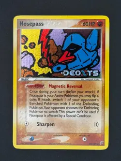 Pokemon TCG: Nosepass - Deoxys Reverse Holo 42/107 - LP+ - Image 1