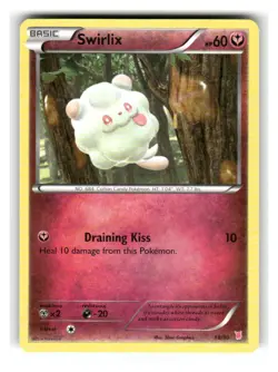 Swirlix 18/30 BIsharp and Wigglytuff Pokemon Moderately Played - Image 1