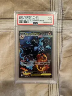 Mega Charizard X Ex 125/094 PSA 9 Special Illustration Rare Phantasmal Flames - Image 1