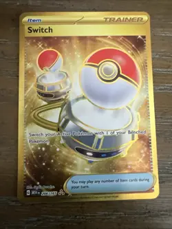 Switch 206/165 Sv: Pokemon Scarlet & Violet 151 Gold Holo - Image 1