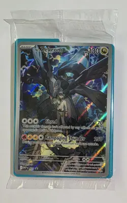 Pokemon N’s Zekrom Promo Full Art Holo 031 Me: Mega Evolution 130HP Sealed - Image 1