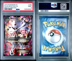 2015 POKEMON XY BREAKTHROUGH #160 FULL ART/M MEWTWO EX PSA 9 - Image 3