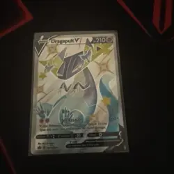 Dragapult V SWSH096 Black Star Promo Shiny Full Art Holo Pokemon Card LP - Image 1
