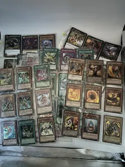Yu-Gi-Oh And WOW Card Lot. 21 Sleeved Pages. Lots Of Holos - Image 2