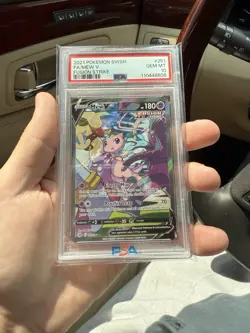 Pokemon SWSH Fusion Strike Mew V 2021 #251/264 Ultra Rare Card Gem Mint PSA 10 - Image 1