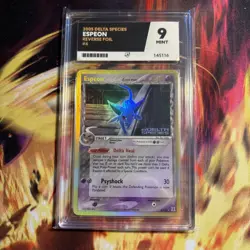 Espeon Stamped Reverse Holo 4/113 EX Delta Species 2005 ACE MINT 9 Pokemon Card - Image 1