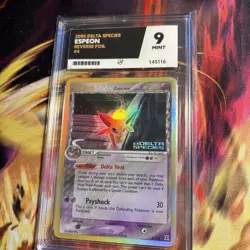 Espeon Stamped Reverse Holo 4/113 EX Delta Species 2005 ACE MINT 9 Pokemon Card - Image 2