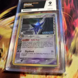Espeon Stamped Reverse Holo 4/113 EX Delta Species 2005 ACE MINT 9 Pokemon Card - Image 3