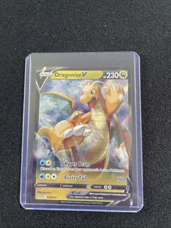 Pokemon TCG Dragonite v Full Art Holo Ultra Rare Card 049/078 Mint Condition - Image 1