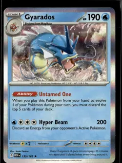 Pokemon Gyarados 130/165 151 Holo Rare 5 Card Lot - Image 1