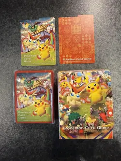Pokemon TCG Pikachu Pokemon Centrr Tohoku Promo Card Japanese with card deck box - Image 4