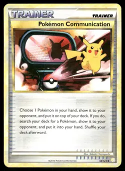 Pokemon Cards Pokemon Communication 98/123 HeartGold & SoulSilver Uncommon LP *2 - Image 1