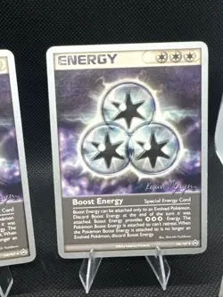 Boost Energy 4 Card Lot Pokemon TCG 2004 World Championships Kevin Nguyen - Image 4