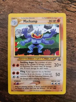 Pokemon Card - Machamp Wizards Black Star Promos 43 Promo LP - Image 1
