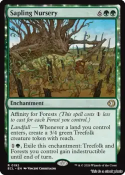 Sapling Nursery MTG Lorwyn Eclipsed Rare NM Pck Fresh - Image 1