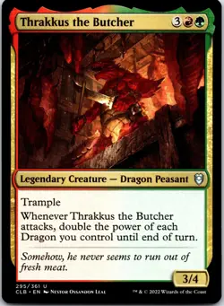 Thrakkus the Butcher 295 Commander Legends: Battle for Baldur's Gate NM - Image 1
