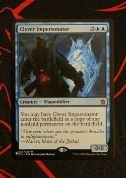 MTG Clever Impersonator x1 Near Mint from The List Reprints - Image 1