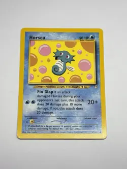 (Unlimited) Pokemon HORSEA Card NEO GENESIS Set 62/111 COMMON NM - Image 1