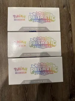 Pokemon Prismatic Evolutions Elite Trainer Box ETB Scarlet & Violet Lot Of 3 - Image 2