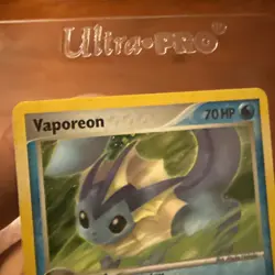 2005 Pokemon TCG Vaporeon 19/115 Holo Unseen Forces - Image 3