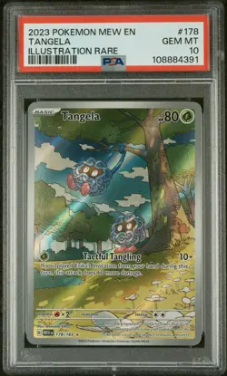 2023 POKEMON MEW EN-151 ILLUSTRATION RARE #178 TANGELA PSA 10 - Image 1