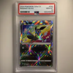 PSA 10 Radiant Eevee (092/127) Pokemon GO Simplified Chinese Exclusive Art CS5aC - Image 1
