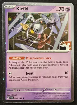 SWIRL Klefki 096/198 Play! Prize Pack Series 4 Cosmos Holo Rare Promo Pokemon NM - Image 1