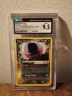 Pokemon EX Team Rocket Returns - Dark Electrode 4/109 Holo CGC 9.5 MINT+ SWIRL - Image 3