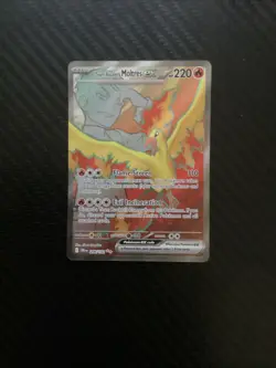 Team Rocket’s Moltres Ex 208/182 Destined Rivals Pokemon Full Art NM - Image 1