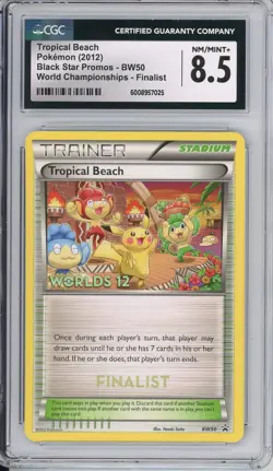 Pokemon Graded: Tropical Beach #BW50 Black Star Promo World Championships 2012 F - Image 1