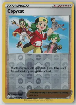Copycat 143/203 Pokemon TCG Card Evolving Skies Reverse Holo (Light Play) LP 1 - Image 1