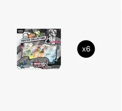 6x Pokemon Unova Poster Collection SV10.5 Black Bolt & White Flare ✅SEALED CASE✅ - Image 1