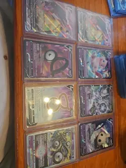 Pokemon TCG Mew, Mewtwo, Mimikyu, Unown 8 Card V AND VMAX CARD LOT - Image 3