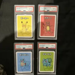 2019 Old Maid Pokemon set PSA 10- charmander, Bulbasaur, squirtle, pikachu - Image 1