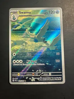 2025 Pokemon White Flare Swanna 110 /86 full art holo rare illustration 01 - Image 1