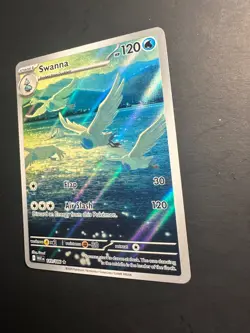 2025 Pokemon White Flare Swanna 110 /86 full art holo rare illustration 01 - Image 3