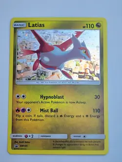 Latias SM135 Sun & Moon Holo Rare Black Star Promo Pokemon Card - Image 1