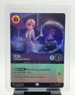 Elsa Exploring The Unknown 208/204 Epic Holofoil Whispers In The Well Lorcana - Image 1