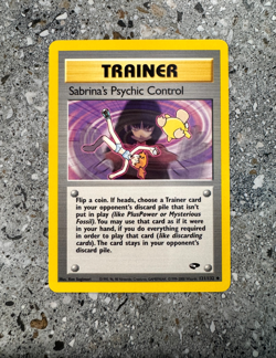 Pokemon TCG Cards Sabrina's Psychic Control 121/132 Gym Challenge Uncommon NM-M - Image 1