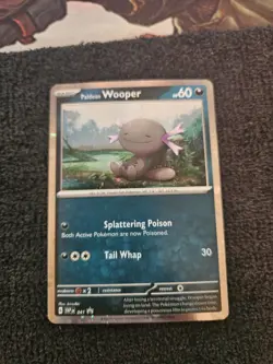 Pokemon TCG Paldean Wooper SVP 041 Black Star Promo Cosmos Holo Promo Card NM-M - Image 1