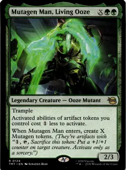 Mutagen Man, Living Ooze MTG Teenage Mutant Ninja Turtles Rare NM Pck Fresh - Image 2