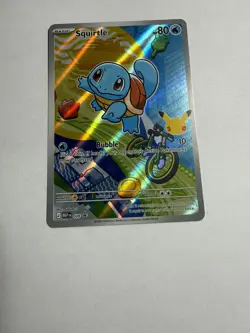 Pokemon Squirtle 30th anniversary gen 1 first partner black star promo 39 NM - Image 1