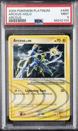 2009 POKEMON PLATINUM ARCEUS #AR6 ARCEUS-HOLO PSA 9 - Image 1