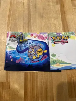 2024 Honolulu Pokemon World Championships Snorkel Pikachu Pin And Coin - Image 1