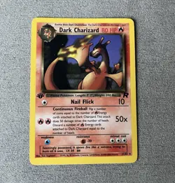 1st Edition Pokemon TCG Nintendo Dark Charizard Team Rocket 21/82 Eng - Image 1