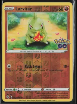Larvitar Reverse 37/78 - Pokemon Go - PTCG - NM - Image 1