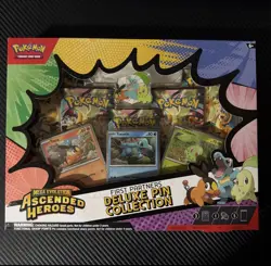 Pokemon Ascended Heroes First Partner Deluxe Pin Collection Sealed New - Image 1