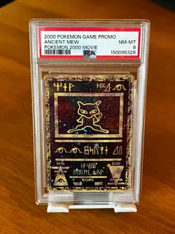 Ancient Mew PSA 8 (Mint) - 2000 Pokemon Movie Promo - w/ 2x swirls - Image 1