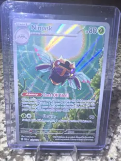 Pokemon TCG Ninjask Paradox Rift Reverse Holo Uncommon 80 HP 012/182 EN - Image 1
