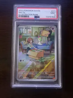 Pokemon Ralts Illustration Rare Holo Card 211/198 Scarlet & Violet Base Set - Image 1